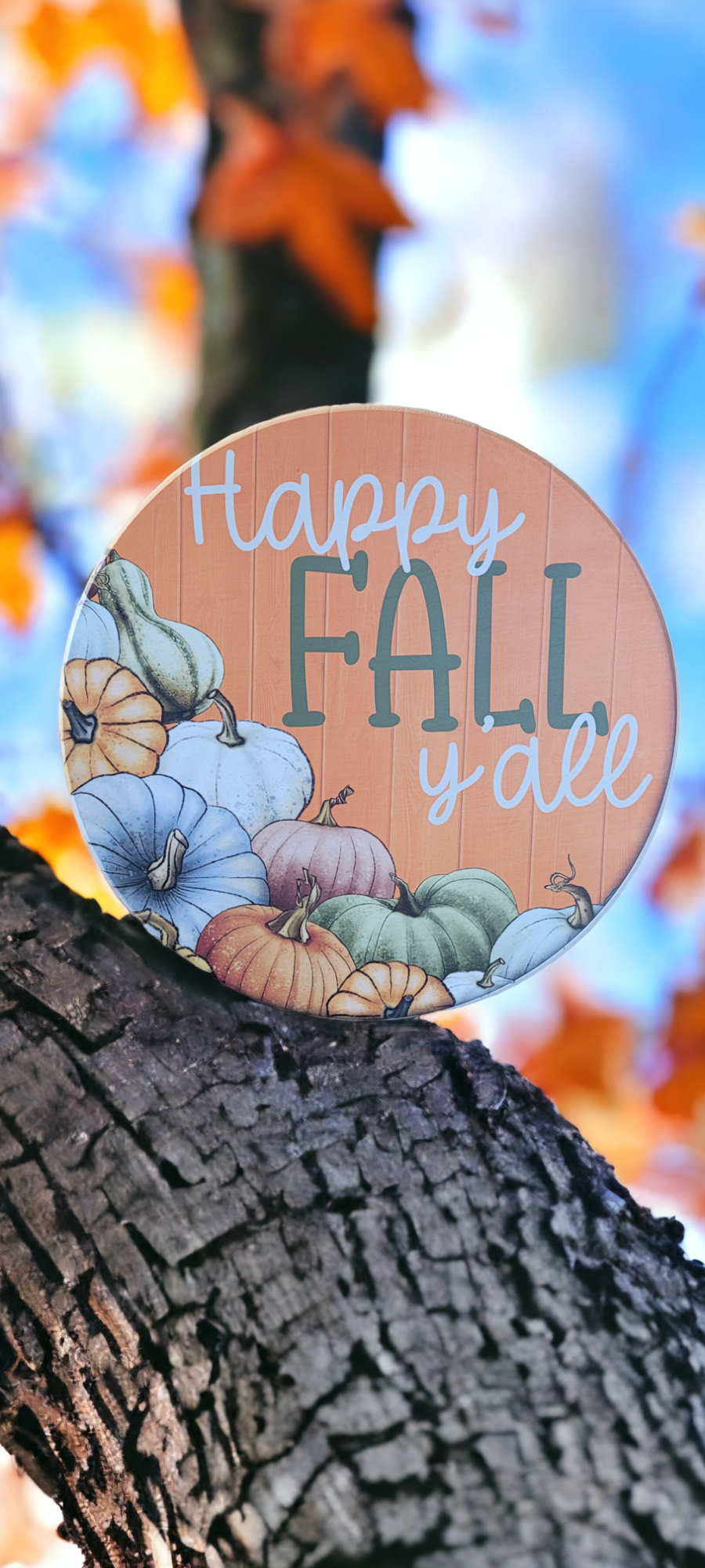 Happy Fall Y'all Double Sided Outdoor Pillow